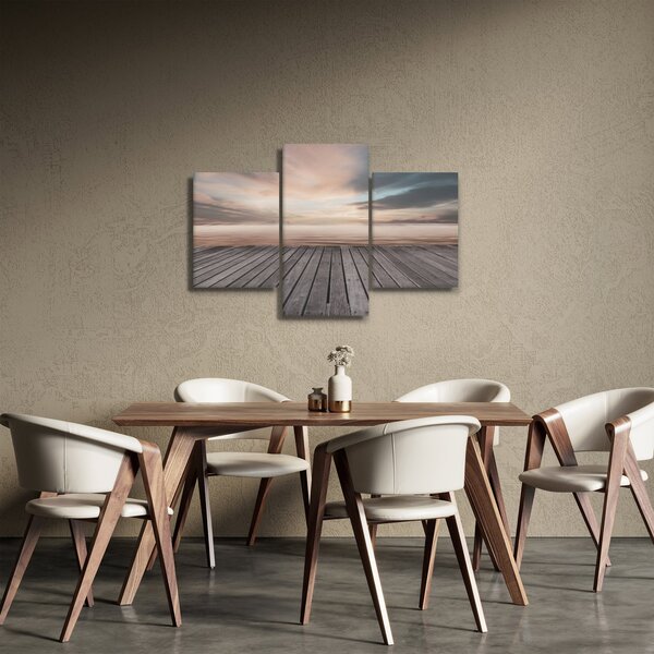Tablou - Pier la apus de soare (90x60 cm)