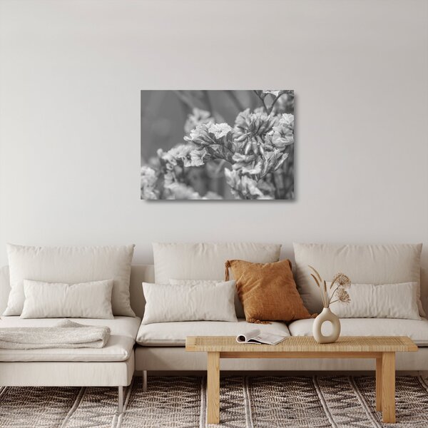Tablou pe sticlă - Flori uscate (70x50 cm)