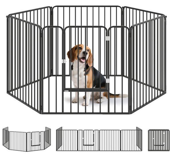 PawHut Tarc de Joaca Rezistent pentru Caini din 6 Panouri pentru Animale de Companie Interior Exterior | Aosom Romania