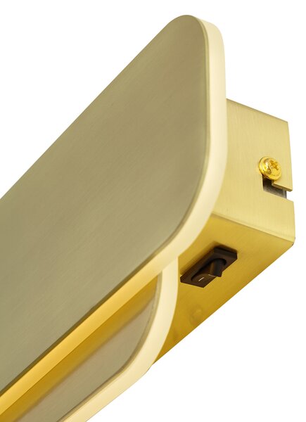 Lampă de perete modernă alamă incl. LED cu 3 trepte de intensitate luminoasă - Dias