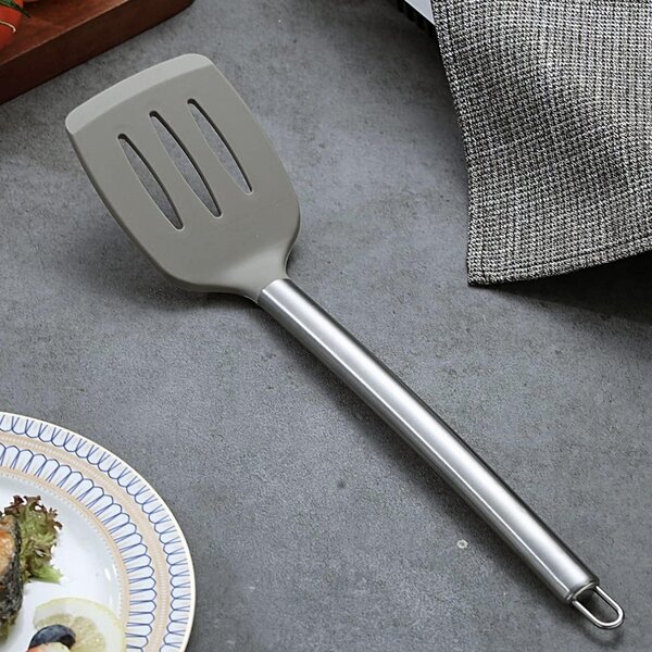 Paleta Pufo din inox si silicon pentru gatit si servit, 35 cm