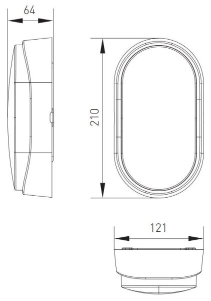 Plafonieră LED de exterior LED/12W/230V 3000/4000/6500K IP65 alb
