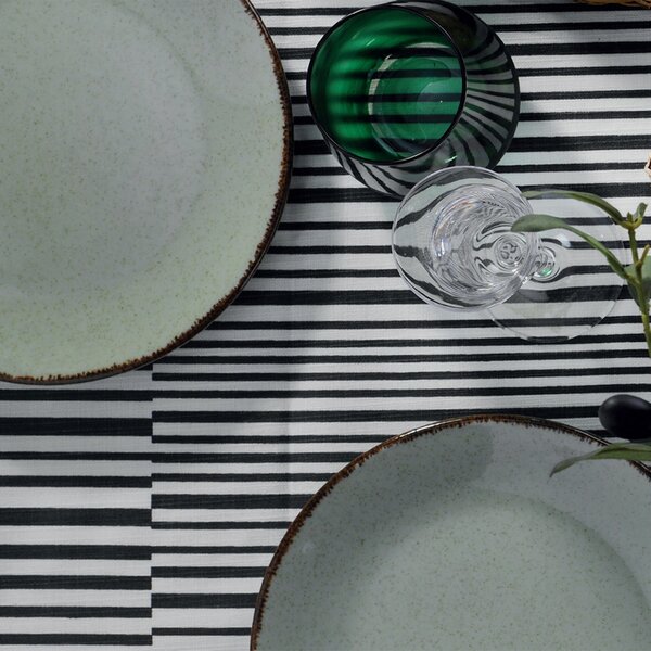 Set farfurii servire, 18 bucati Brizioia Savannah Verde 27x27x2.5 cm