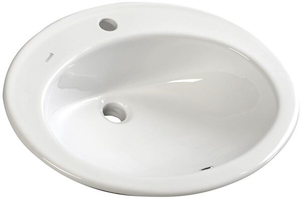 Creavit Tropico lavoar 58x46 cm ovale încastrat alb luciu TP230