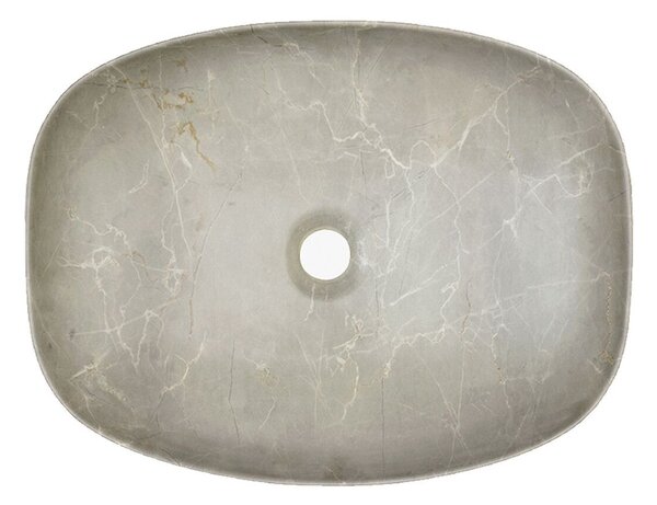 Comad Anna lavoar 50.5x39.5 cm ovale de blat maro/bej mat UN-ANNA-MY1