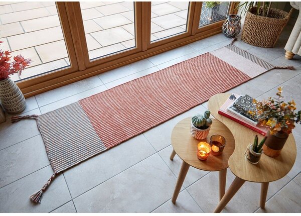 Covor din lână Flair Rugs Anu, 60 x 200 cm, portocaliu