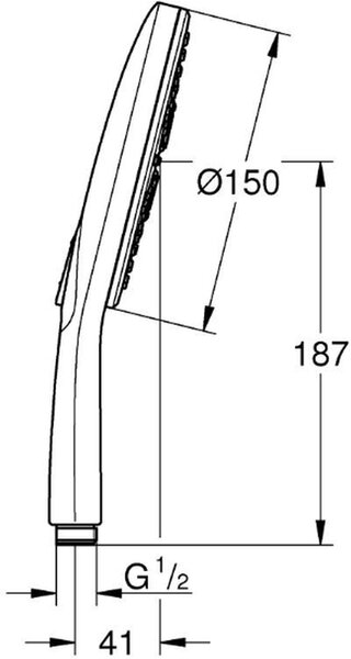 Grohe Rainshower duș de mână crom 26590000