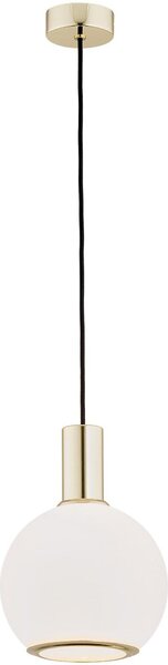 Argon Sagunto lampă suspendată 1x15 W alamă-opal 4357