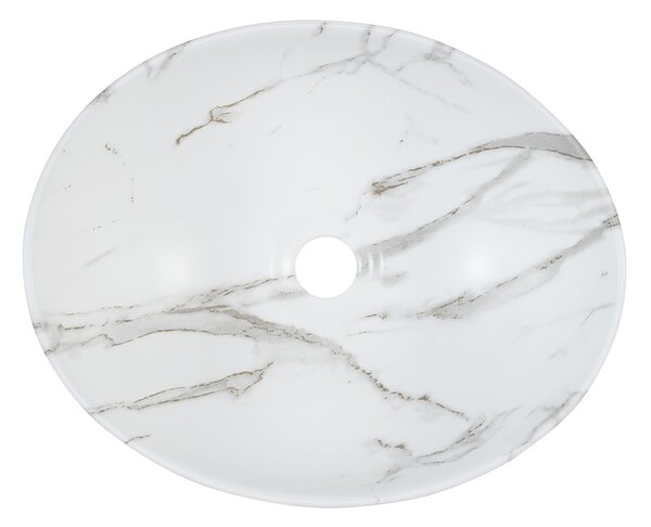 Comad Pati lavoar 40.5x33 cm de blat alb luciu UN-PATI-MW3