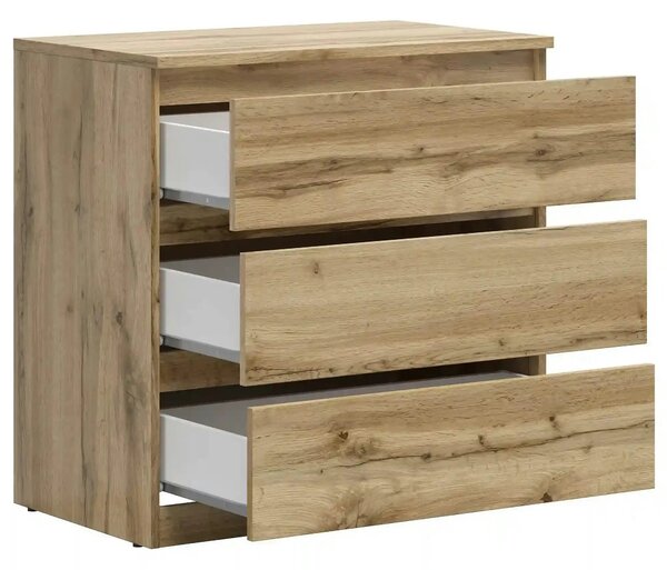 Comoda TETRIX, stejar wotan, PAL laminat, 75x45x76 cm