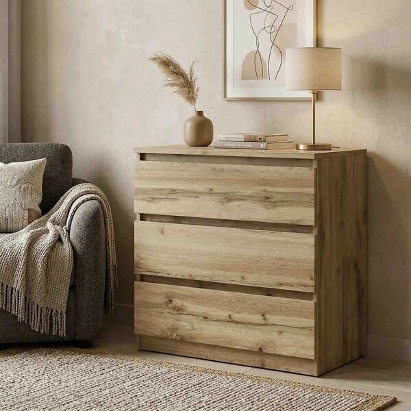 Comoda TETRIX, stejar wotan, PAL laminat, 75x45x76 cm