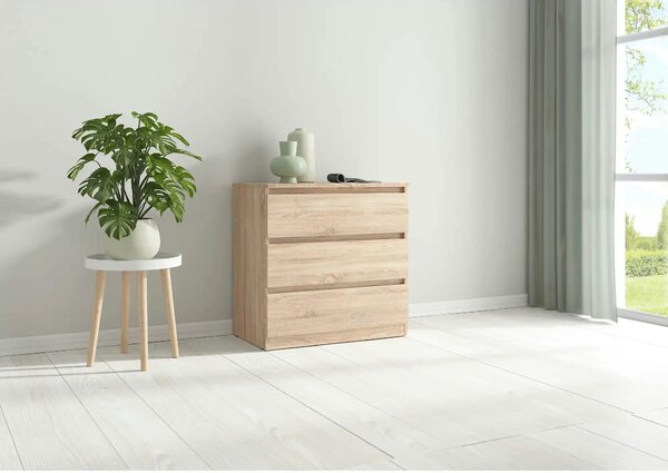 Comoda TETRIX, stejar sonoma, PAL, 75x45x76 cm