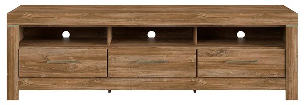 Comoda TV GENT, stejar, PAL, cu iluminare LED, 200x54x60 cm