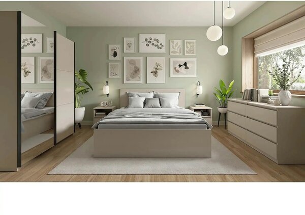 Comoda TETRIX, casmir, PAL, 150x45x76 cm