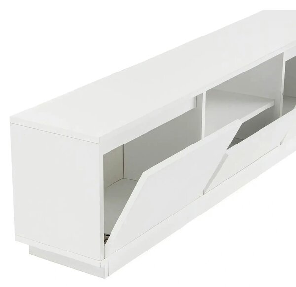 Comoda TV VANGUARD, alb, PAL, 160x30x42 cm