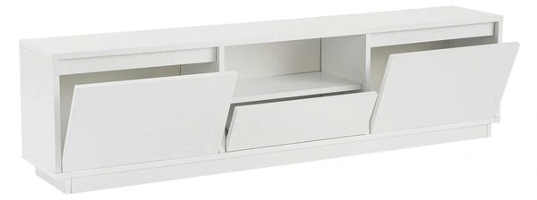 Comoda TV VANGUARD, alb, PAL, 160x30x42 cm