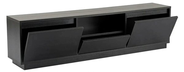 Comoda TV VANGUARD, negru, PAL, 160x30x42 cm