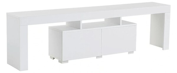 Comoda TV ENCLAVE, alb, PAL, 180x32x50 cm