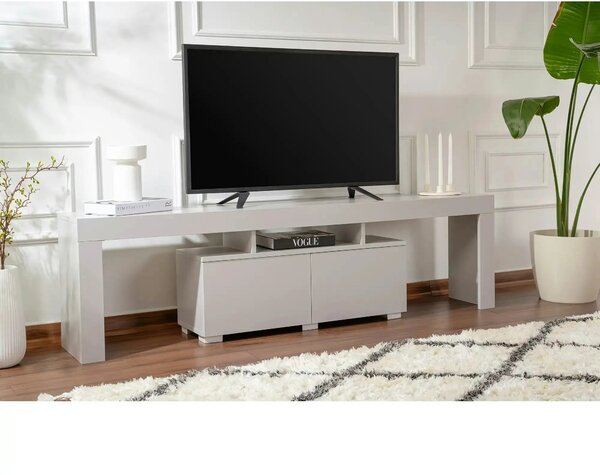 Comoda TV ENCLAVE, gri, PAL, 180x32x50 cm