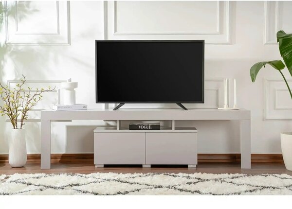 Comoda TV ENCLAVE, gri, PAL, 180x32x50 cm