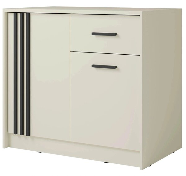 Comoda CANADA CY34, casmir/negru, PAL laminat, 102x42x94 cm
