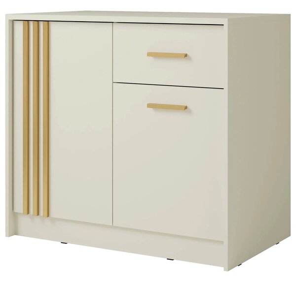 Comoda CANADA CY35, casmir/auriu, PAL laminat, 102x42x94 cm