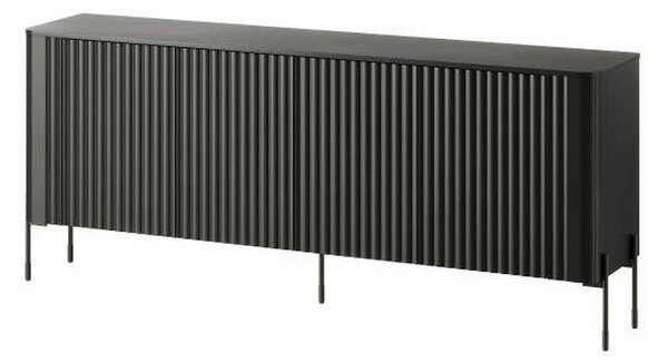 Comoda VERA, negru, PAL laminat, 190x40x80 cm