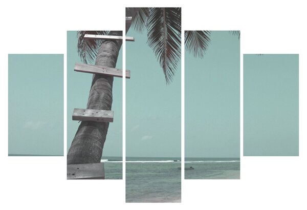 Tablou - Palma în Caraibe (150x105 cm)
