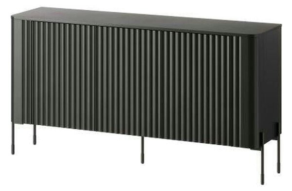 Comoda VERA, negru, PAL laminat, 150x40x80 cm