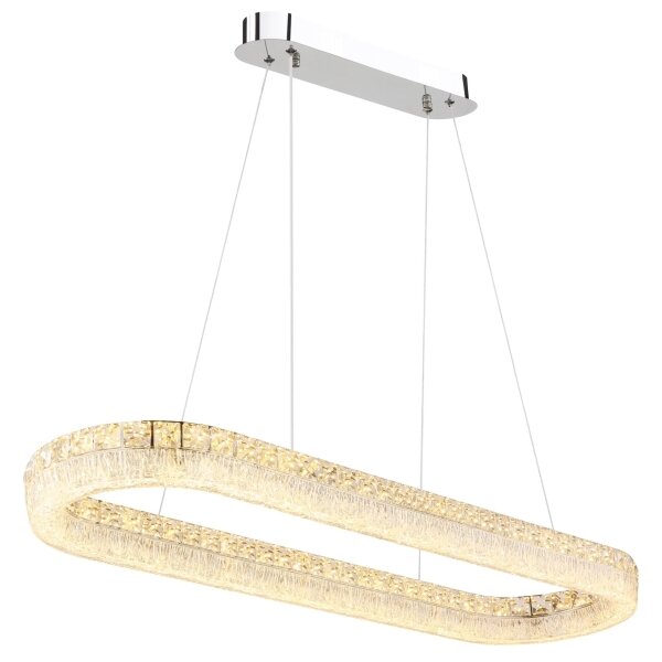 Globo 67387-40 - Candelabru LED reglabil pe cablu LAUREL 40W/230V sticlă clară+telecomandă