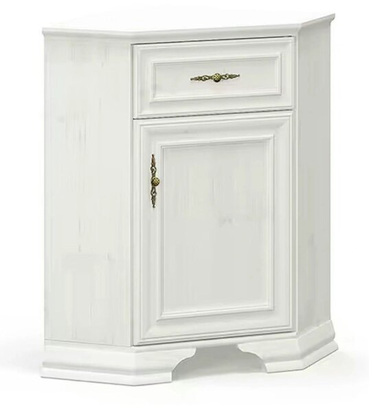 Comoda pin alb anderson IRYS, PAL laminat, 59x59x89 cm