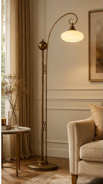 Brilagi - Lampadar MOLLERO 1xE27/15W/230V bronz/patină
