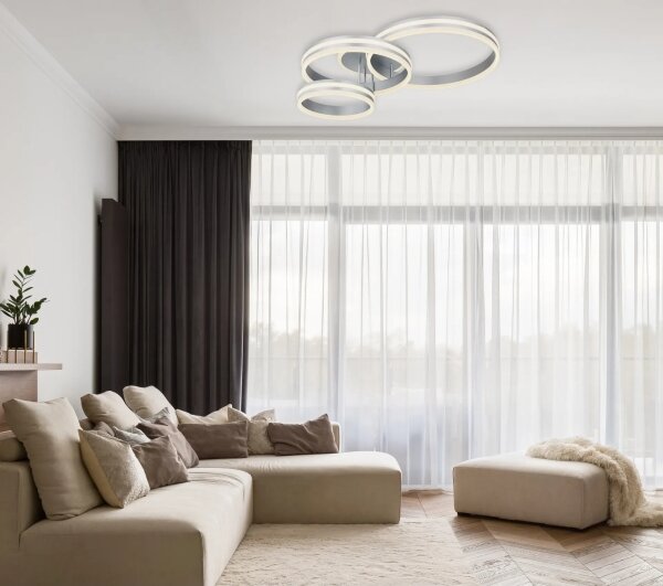 Globo 67260-72 - Plafonieră LED dimabilă RUBIO 72W/230V 2700-6000K 60x80 cm+telecomandă