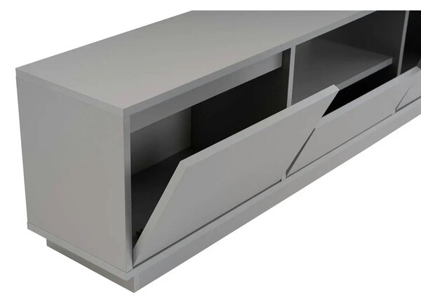 Comoda TV VANGUARD, gri, PAL, 160x30x42 cm