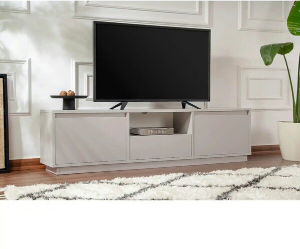 Comoda TV VANGUARD, gri, PAL, 160x30x42 cm
