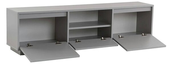 Comoda TV VANGUARD, gri, PAL, 160x30x42 cm
