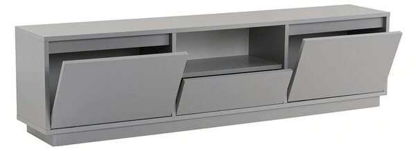 Comoda TV VANGUARD, gri, PAL, 160x30x42 cm