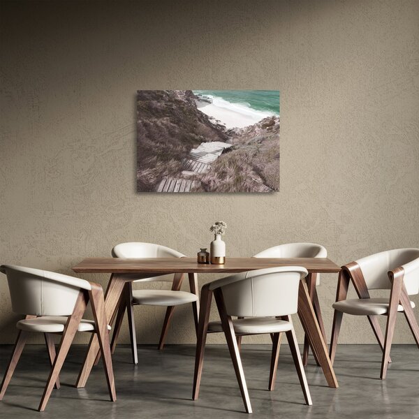 Tablou pe sticlă - Călătorie spre Marea de Smarald (70x50 cm)