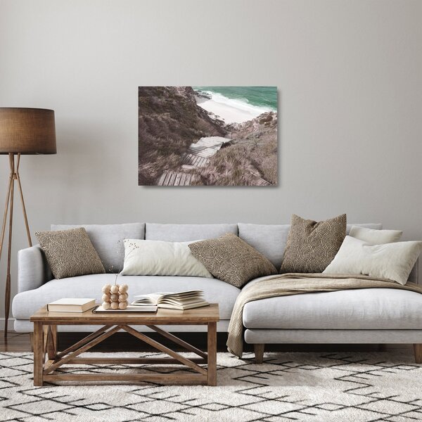 Tablou pe sticlă - Călătorie spre Marea de Smarald (70x50 cm)
