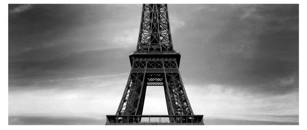 Tablou - Mașină roz în Paris (120x50 cm)