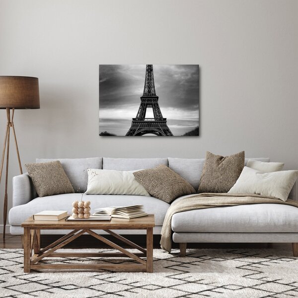 Tablou - Mașină roz în Paris (70x50 cm)
