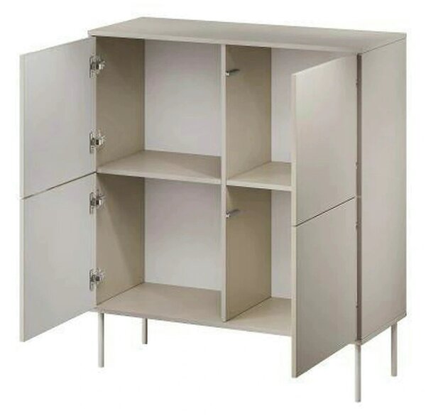 Comoda TRESSE, bej, PAL laminat, 100x40x110 cm