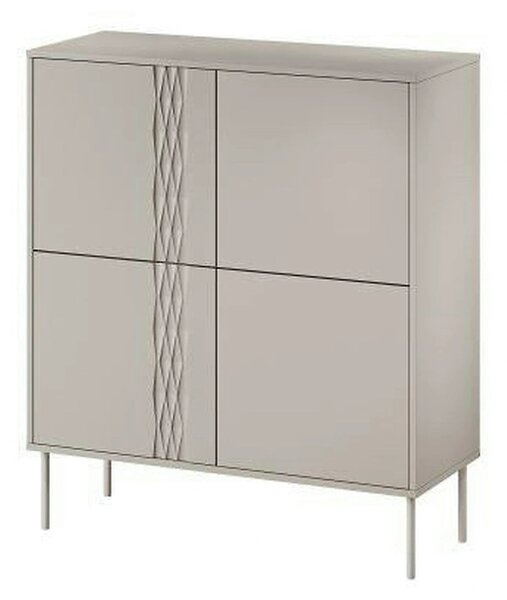 Comoda TRESSE, bej, PAL laminat, 100x40x110 cm