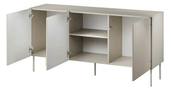 Comoda SIENA, bej, PAL laminat/metal, 151x40x75 cm