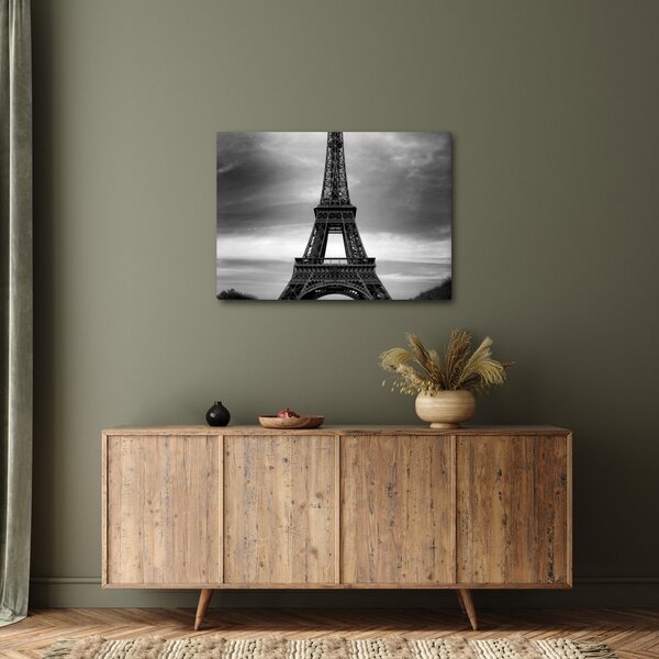 Tablou - Mașină roz în Paris (70x50 cm)