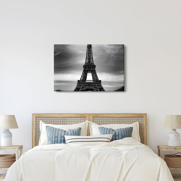 Tablou - Mașină roz în Paris (90x60 cm)