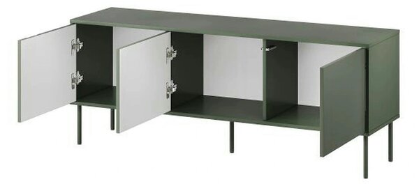 Comoda TV TRESSE, verde, PAL, 150x40x55 cm