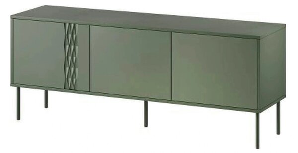 Comoda TV TRESSE, verde, PAL, 150x40x55 cm
