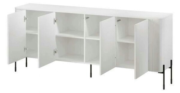 Comoda VERA, alb, PAL laminat, 190x40x80 cm