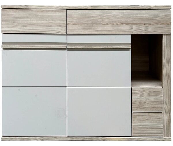 Comoda OSLO OS12, stejar riva/casmir, PAL laminat, 130x44x90 cm